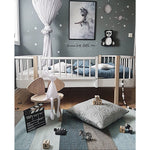 Bunny in the Swing Watercolor Poster - Cozy Nursery