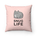 Snug Life Cat Toss Pillow - Cozy Nursery