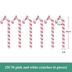 Pink Christmas Tree Candy Cane Decorations