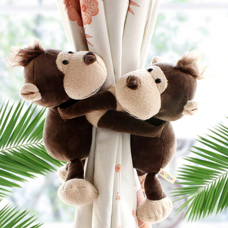 Jungle Forest Animals curtain tie back hooks – Cozy Nursery