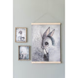 Nursery Rabbit Watercolor Poster - Cozy Nursery