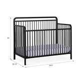 Baby Juniper 4-in-1 Convertible Metal Crib - Cozy Nursery