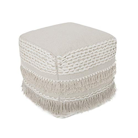 Pouf Ottoman Cover Textured
