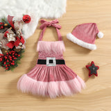   Baby Girls Christmas Romper Dress