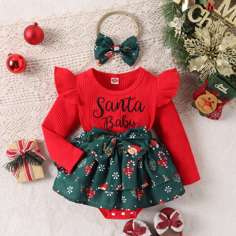 Baby Girls Christmas Romper Dress