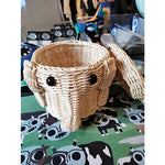 Elephant Rattan Storage Basket
