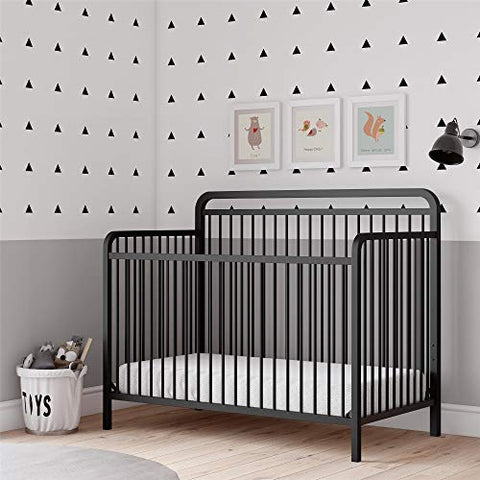 Baby Juniper 4-in-1 Convertible Metal Crib - Cozy Nursery