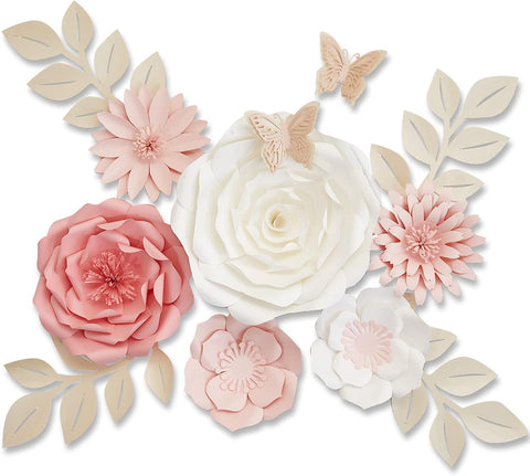 Paper Flowers Wall Decor