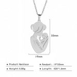 PERSONALIZED BABY BIRTH NECKLACE
