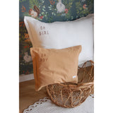 WASHED COTTON PILLOW "OH GIRL"