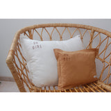 WASHED COTTON PILLOW "OH BOY"
