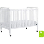 Jenny Lind 3-in-1 Convertible Portable Crib in White - Cozy Nursery