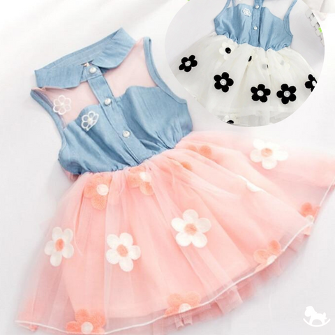 Peter Pan Collar Flower Dress - Cozy Nursery