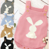 Rabbit Knitted Romper - Cozy Nursery