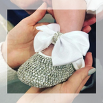 Newborn Bow Crystal Shoes - Cozy Nursery
