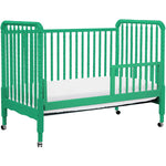 Jenny Lind 3-in-1 Convertible Portable Crib in Emerald - Cozy Nursery