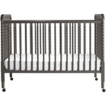 Jenny Lind 3-in-1 Convertible Portable Crib in Slate - Cozy Nursery