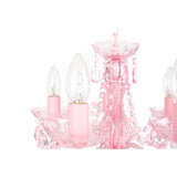 Tadpoles Vintage-Style Chandelier, Crystal Chandelier Lighting, 5-Bulb, Pink Sapphire - Cozy Nursery
