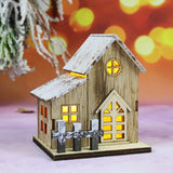 Christmas Decorative Luminous Wooden House 