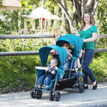 Joovy Big Caboose Graphite Stand On Triple Stroller, Black - Cozy Nursery