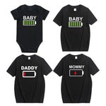 Battery Life Family Matching T-Shirt