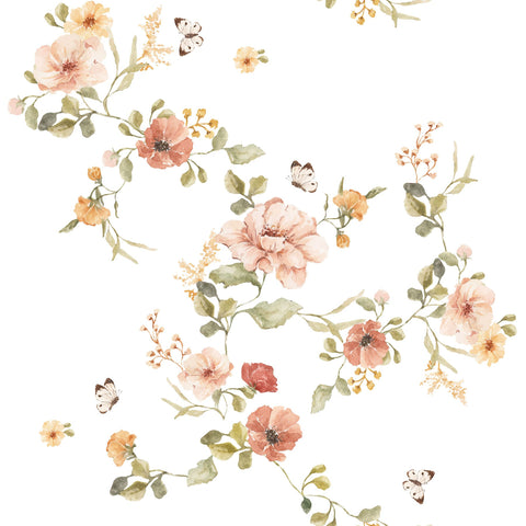 Floral Vintage Wallpaper – Cozy Nursery