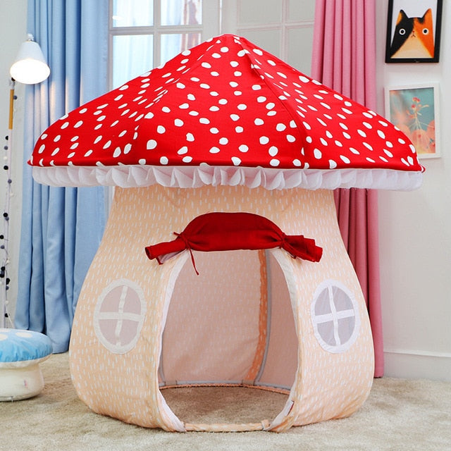 Mushroom Play Tent – Cozy Nursery