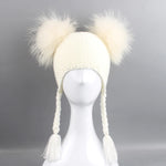 Genuine Fur Pompom Hat