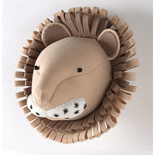 Felt Animal Head – Cozy Nursery