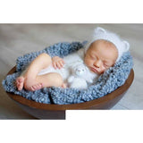 Newborn Knit Hats and Bear