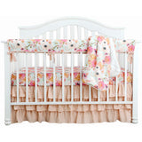 Poppy Watercolor Floral Crib Bedding Set