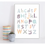 Alphabet-Baby-Kinderzimmer-Wandkunst