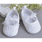 Baptism baby lace shoes