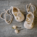 Crochet Baby Pattern Strappy Ballet Flats