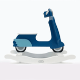 Rocking Blue Love Scooter