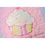 Cupcake Handmade Patchwork Quilt Bedspread set 175*220cm for kids - Cozy Nursery
