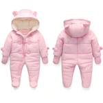 Warm Hooded Baby Jumpsuit - Cozy Nursery