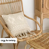 Boho Style Macrame Cushion Cover - Cozy Nursery