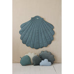“Blue” Linen Shell Mat