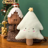  Christmas Cushions Gingerbread Man Christmas Tree House Bow Ring Decor Xmas