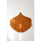 “Caramel” Linen Ginkgo Leaf Mat