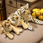 39/48/58Cm Lovely Lion Tiger Leopard Plush Toys Cute Simulation Dolls Stuffed Soft Real like Animal Toys Child Kids Decor Gift