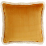 Velvet Pillow with fringe