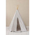 “Pigeon Grey” Linen Teepee Tent - Moi Mili