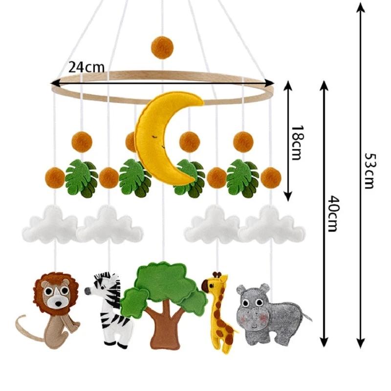 Jungle Baby Crib Mobile Cozy Nursery