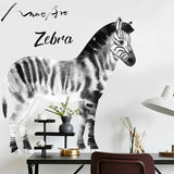 Zebra-Wandaufkleber