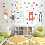 Nordic Forest Animals Wall Stickers