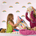 Watercolor Self-Adhesive Rainbow Clouds - Cozy Nursery