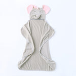 Elephant Baby Hooded Swaddle Blanket - Cozy Nursery