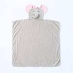 Elephant Baby Hooded Swaddle Blanket - Cozy Nursery